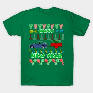 Merry chrismas, car guy, car enthusiast merry chrismas (e46 m3 e91) T-Shirt